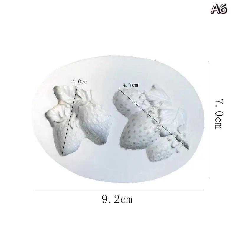Strawberry Shaped Silicone Baking Mold Reusable Mousse Chocolate Dessert Cake Mold for DIY Pastry Making
