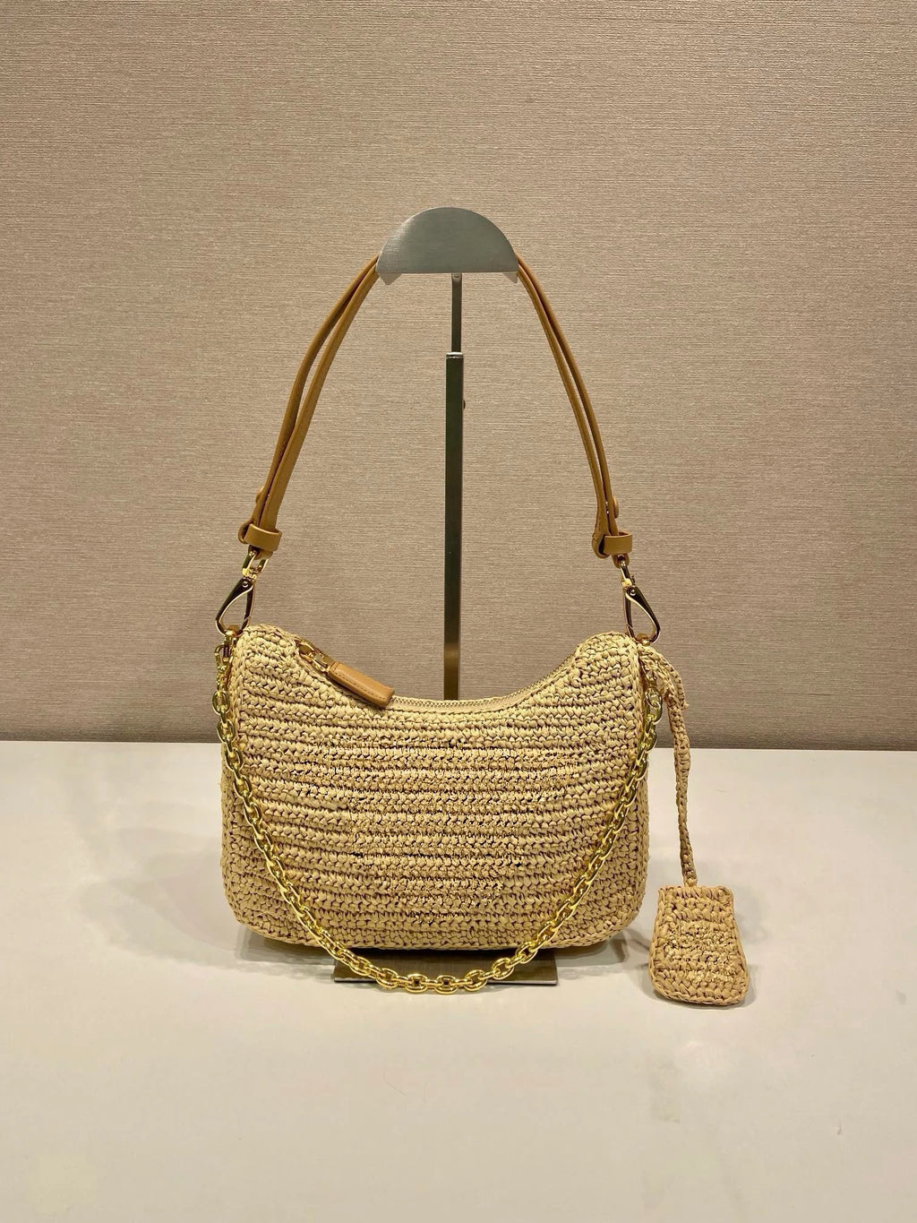 Luxury Designer Brand Handmade Straw Bag Female Shoulder Bag Women High Quality Handbag Shoulder Bag Luxury Bags For Woman