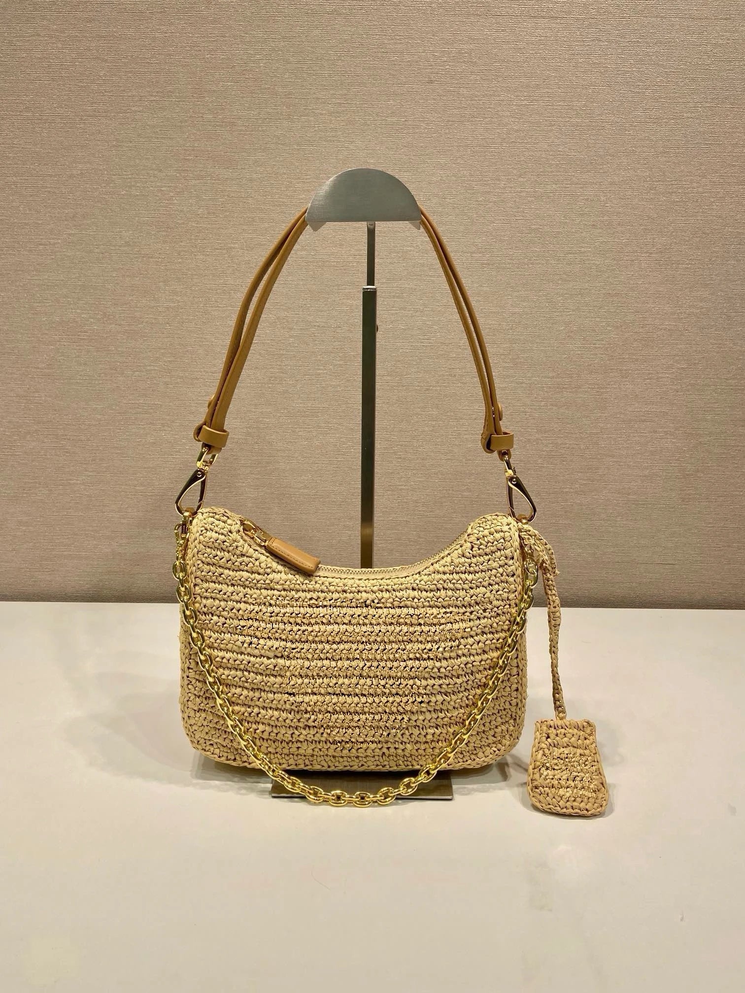 Luxury Designer Brand Handmade Straw Bag Female Shoulder Bag Women High Quality Handbag Shoulder Bag Luxury Bags For Woman