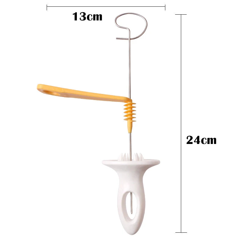 LMETJMA Tornado Spiral Potato Cutter Fry Vegetable Spiralizer Chips Maker with 4 Sticks Twisted Potato Slicer JT99