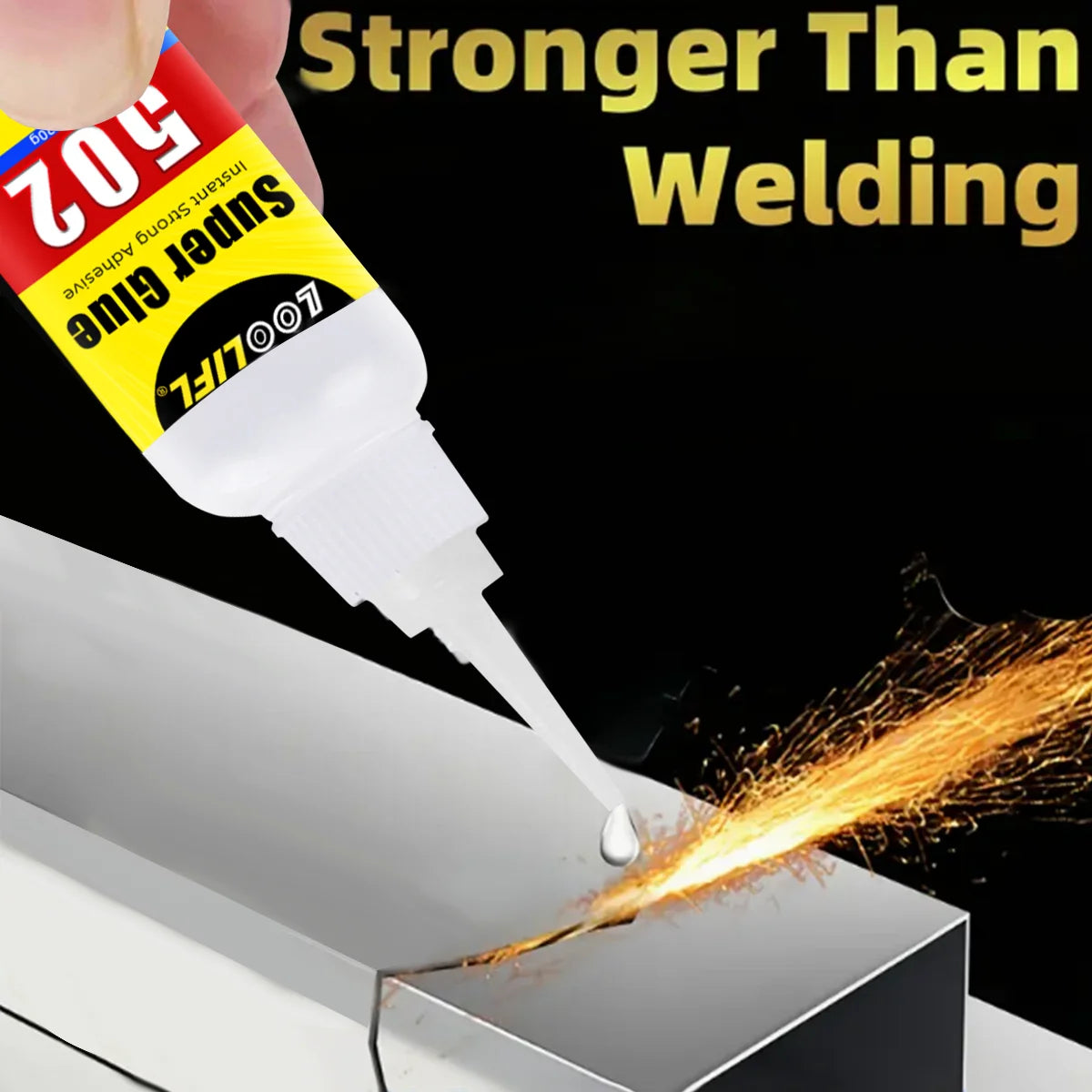 LOOLIFL 502 Glue 20g, Instant Strong Adhesive,High Strength,  Universal Super Glue for Metal, Plastic, Leather, Wood, Ceramics,