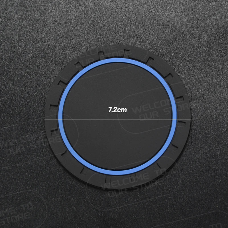 Car Silicone Coaster For Ibiza LOGO 6L MK4 FR Line TSI TDI 2Pcs Anti-Slip Water Cup Drink Mat Insert Coaster Pads Accessories