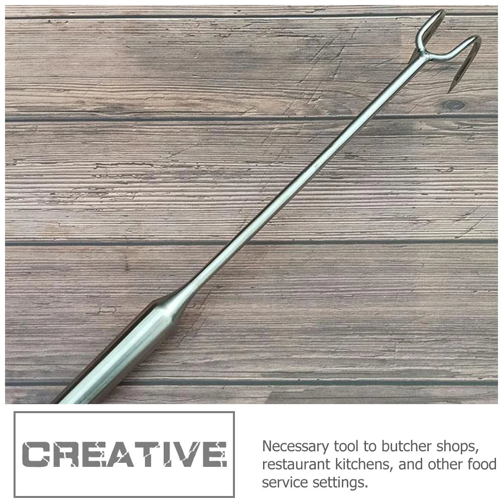 Braised Meat Hook Picnic Barbecue Turner Food Handheld Handle Design Flipper Hooks Grilling Stainless Steel