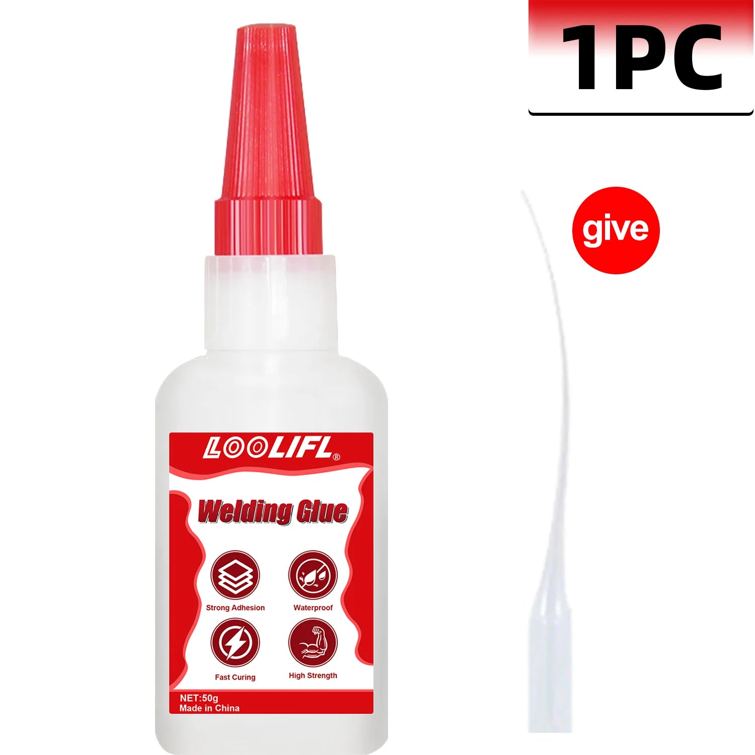 LOOLIFL 8PCS 50g Super Welding Glue,Universal High Strength Oily Adhesive Glue For Plastic Wood Ceramics Metal Soldering Agent