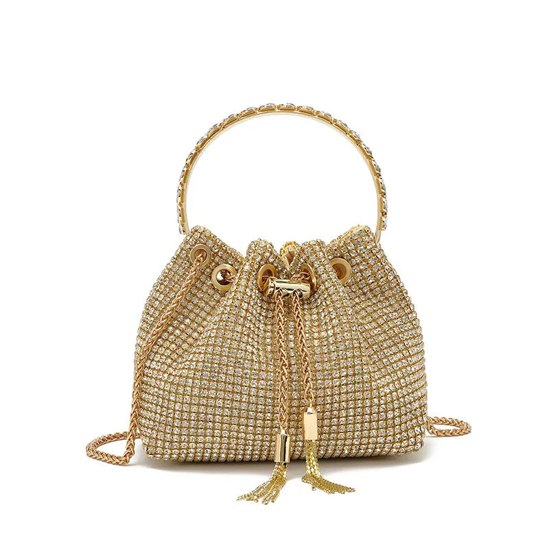 Luxury Designer Women Handbag Glitter Shiny Diamond Clutch Purse Wedding Party Banquet Bag Crystal Rhinestones Evening Bag