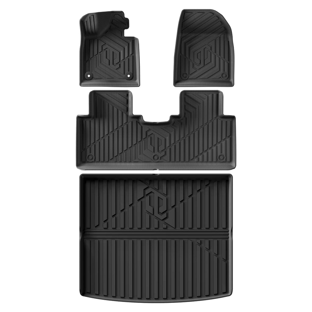 LUCKEASY for Leapmotor C10 2024-2026 Car Floor Mats Protective Pad Car Interior Accessories Waterproof Cargo Liner Trunk Mat