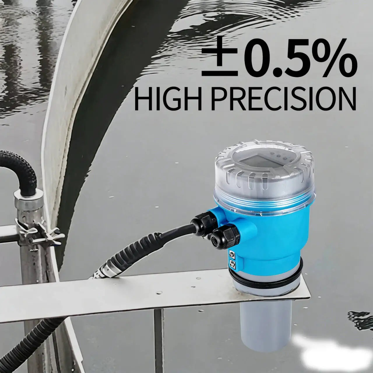 0-20m Ultrasonic Level Meter 4-20mA RS485 Wireless Distance No Contact Ultrasonic Water Tank Level Transmitter