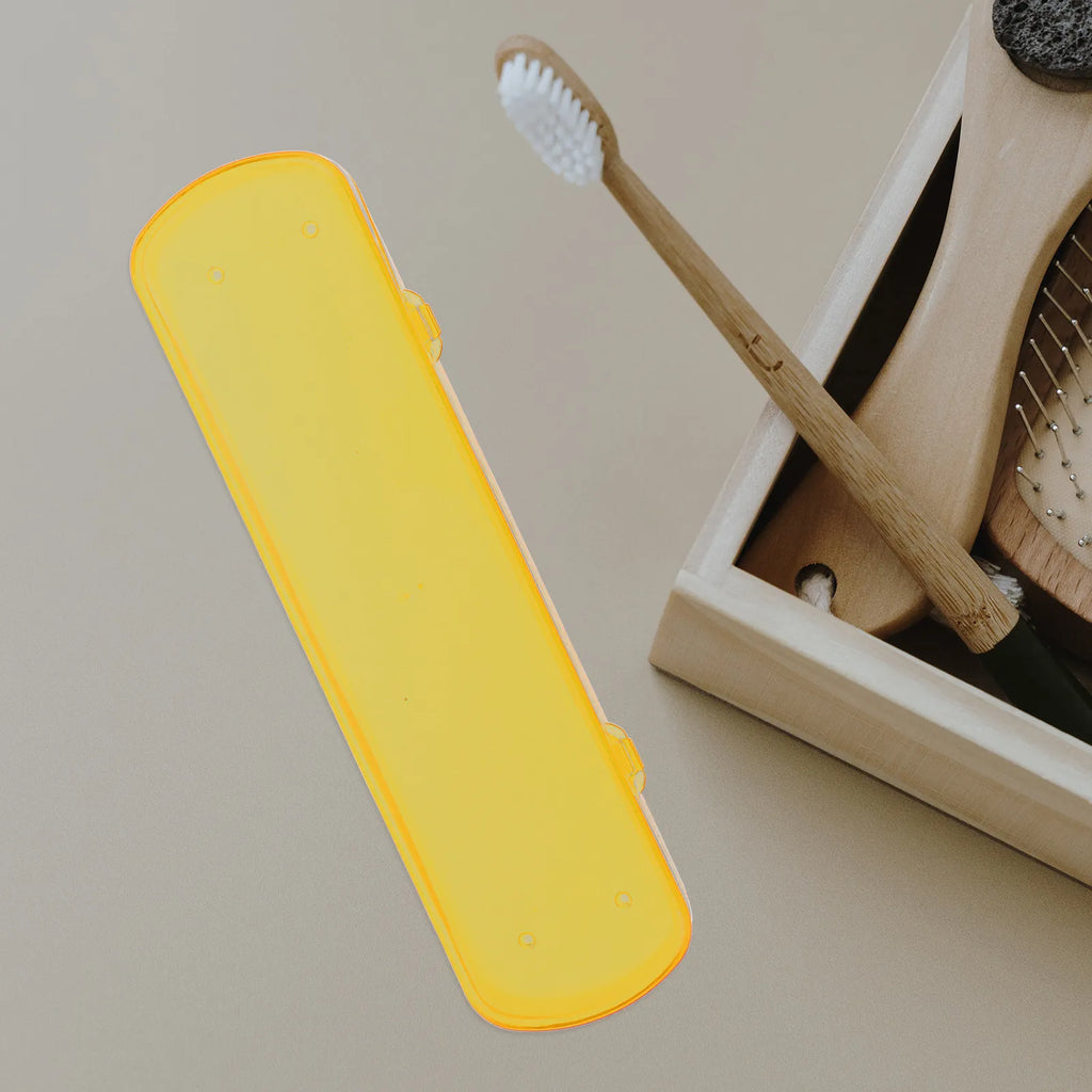 4Pcs Toothbrush Box Travel Plastic Portable Toothbrush Case Business Organizer Storage Holder for Outdoor Use Storage Box