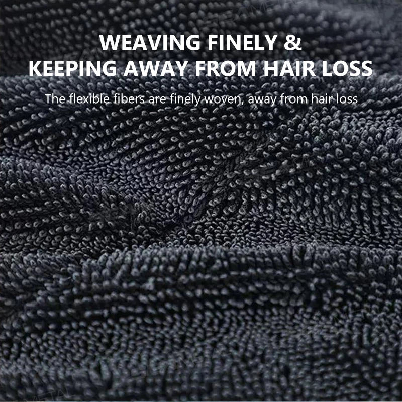 SEAMETAL 1200GSM Car Cleaning Towel Heavy Duty Thicken High-Absorbent Drying Cloth Ultra-Soft Scratch Free Car Detailing Towel