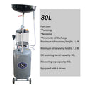 80LPumping Machine Oil Connection To Waste Oil Bucket Pneumatic Oil Pump Recovery Collector Car Oil Change And Maintenance Tools