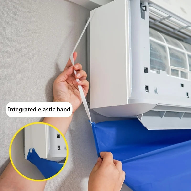 A Complete Air Conditioner Cleaning Kit - Including Dust Cover, Water B Wall Mounted Air Conditioner, Accessories Cleaning Tool