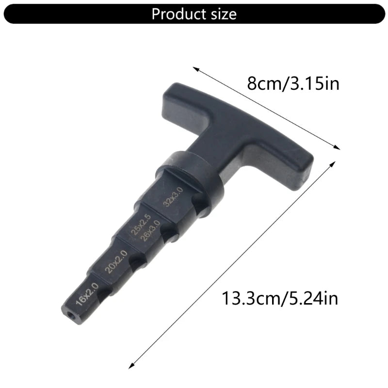Pipe Deburring Tool Internal Pipe Chamfer Tool 4-in-1 Multi-layer Ratchet Rotation