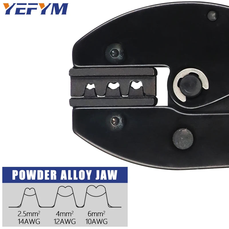 Solar Crimping Tool LY-2546B Pliers MC2.5/4/6mm² 14-10AWG PV Connector Cable Pressing 9 Inch Pliers Ratchet Solar Crimper YEFYM
