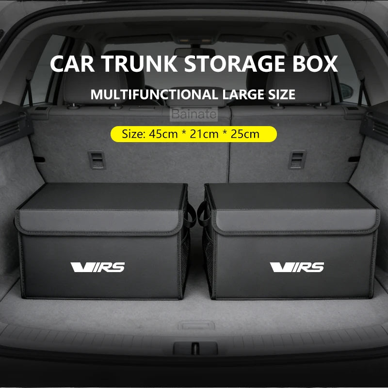 Car Trunk Foldable Storage Box, For Skoda VRS Kodiaq Superb Octavia Karoq, Multi-Functional Folding Interior Storage Accessories