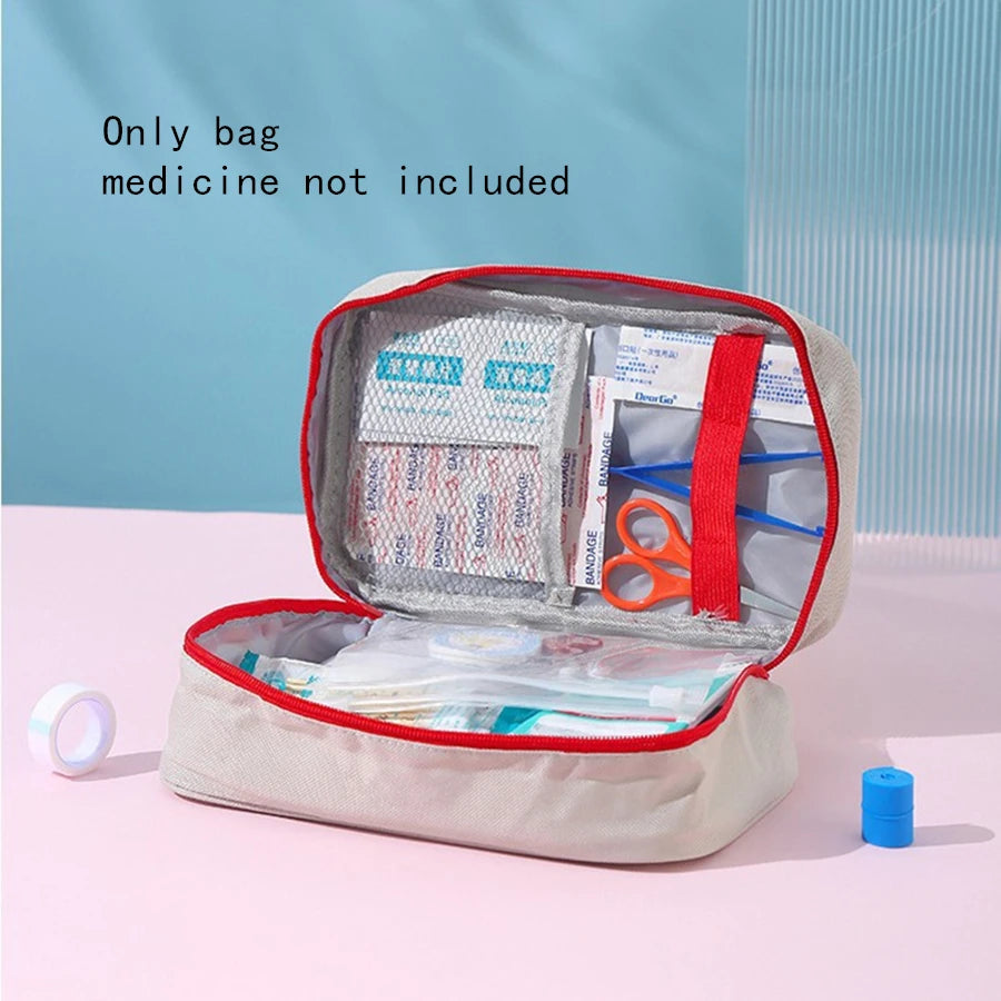 First Aid Kit Emergency Survival Bag Handbag Durable Trauma Bag Compact Rescue Tote Bag Portable Medicine Storage Bag