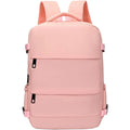Versatile Women's Travel Backpack with Shoe Compartment, Multi-pocket Laptop Bag with Luggage Strap for Work & Trips