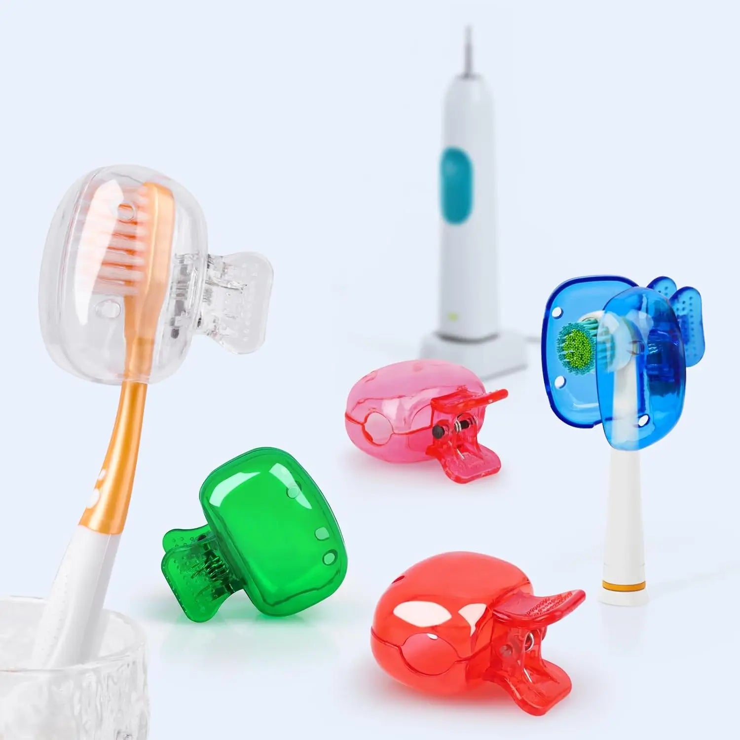 4/6/10Pcs Toothbrush Covers Portable Toothbrush Coverings Clips for Protector Toothbrush Storage Head Cap for Bathroom Travel