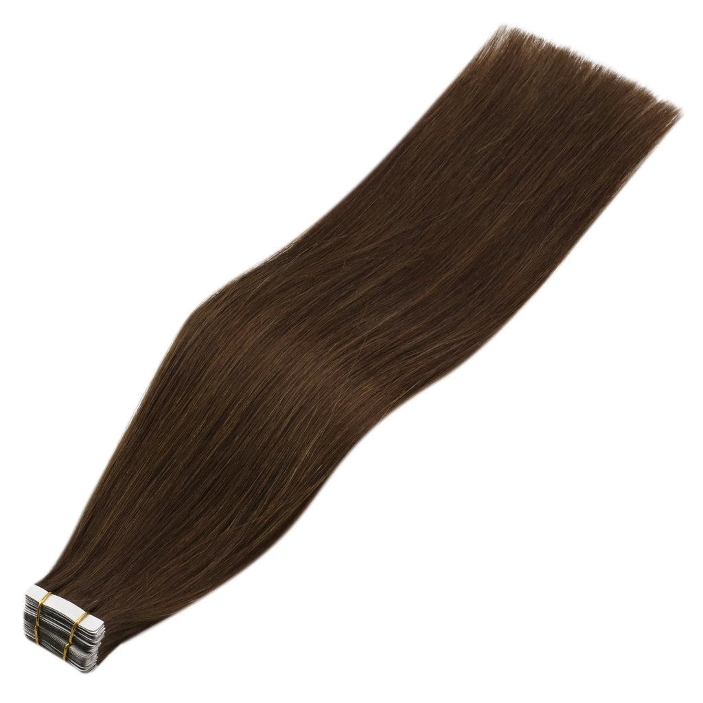 VeSunny Tape in Hair Extensions Human Hair Seamless Skin Weft Hair Extensions Double Sided Balayage Hair Color Adhesive Silky