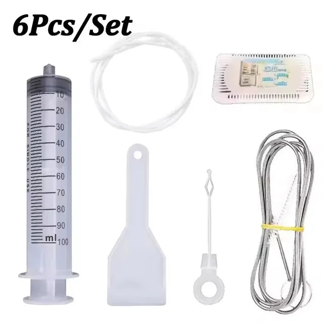 5/6 Pcs Refrigerator Drain Hole Clog Remover Fridge Hole Brush Water Outlet Cleaner for Household Clean Dredge Cleaning Tools