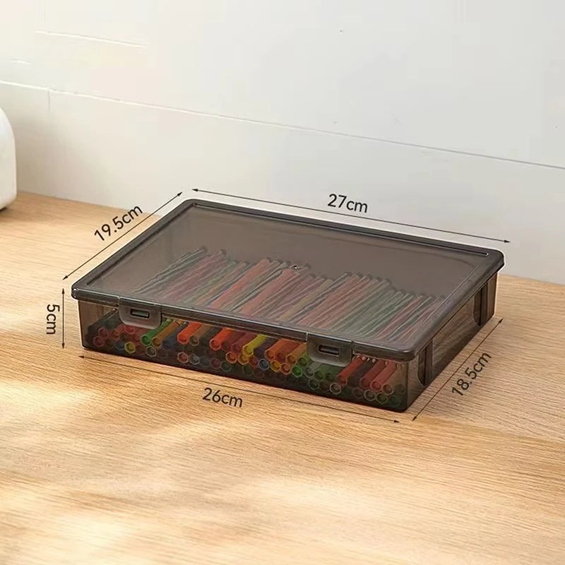 1Pc File A4 Box Important Information Registration Book Dust Proof Storage Case Document Organizer Box Household Office Supplies