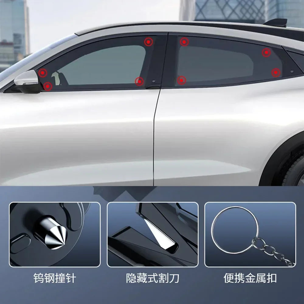 Car Multifunctional Safety Hammer Emergency Window Breaker Car Multi-function Safety Car Breaking Hammer Life-saving Hammer Safe
