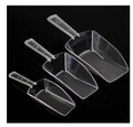 3pcs Bar Buffet Wedding Favor Party Ice Sugar Sweets Candy Clear Plastic Scoops Kitchen Gadget Dessert Grain Dry Goods Shovel