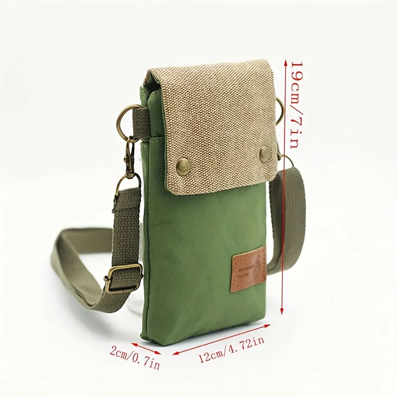 Fashionable and versatile embroidered crossbody bag for women - multi-layered single-shoulder shoulder bag on a strap