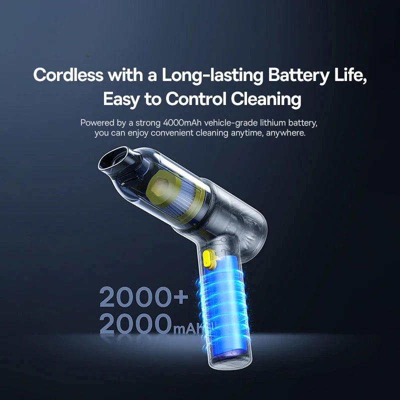 Car Vacuum Cleaner Wireless Air Dust Blower Gun for Car Powerful Portable Car Cleaning Appliance Cordless Vehicle Cleaner