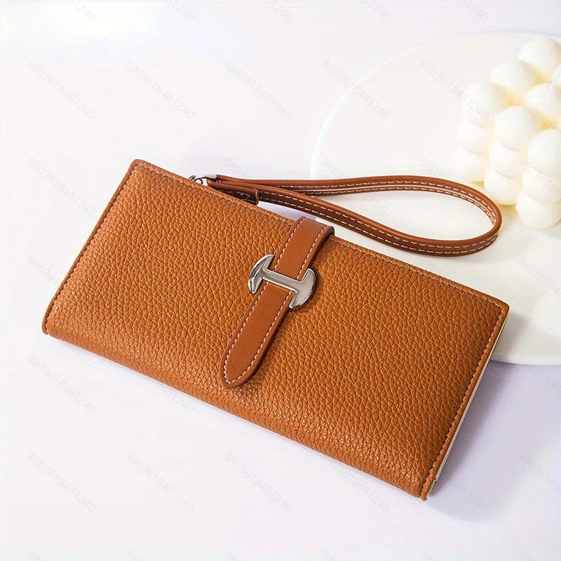 1pc Genuine Leather Blocking Passport Holder Wallet, Multi-Functional Travel Document Organizer with SIM Card Slots