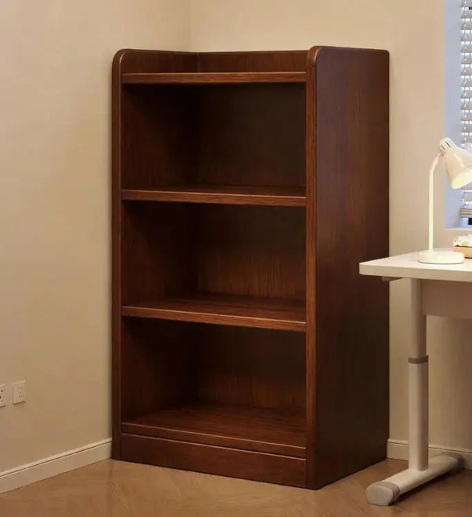 Freestanding Solid Wood Bookshelf with Storage Cubes, Wall-Mounted Style Organizer for Living Room, Kids’ Room, and Home Storage