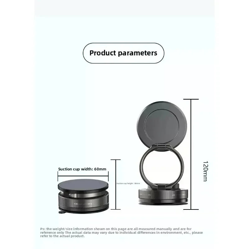 Vacuum Magnetic Phone Holder Stand, for Magsafe Suction Cup Phone MountAdjustable Swivel Lock, for Your Car/Gym/Mirror