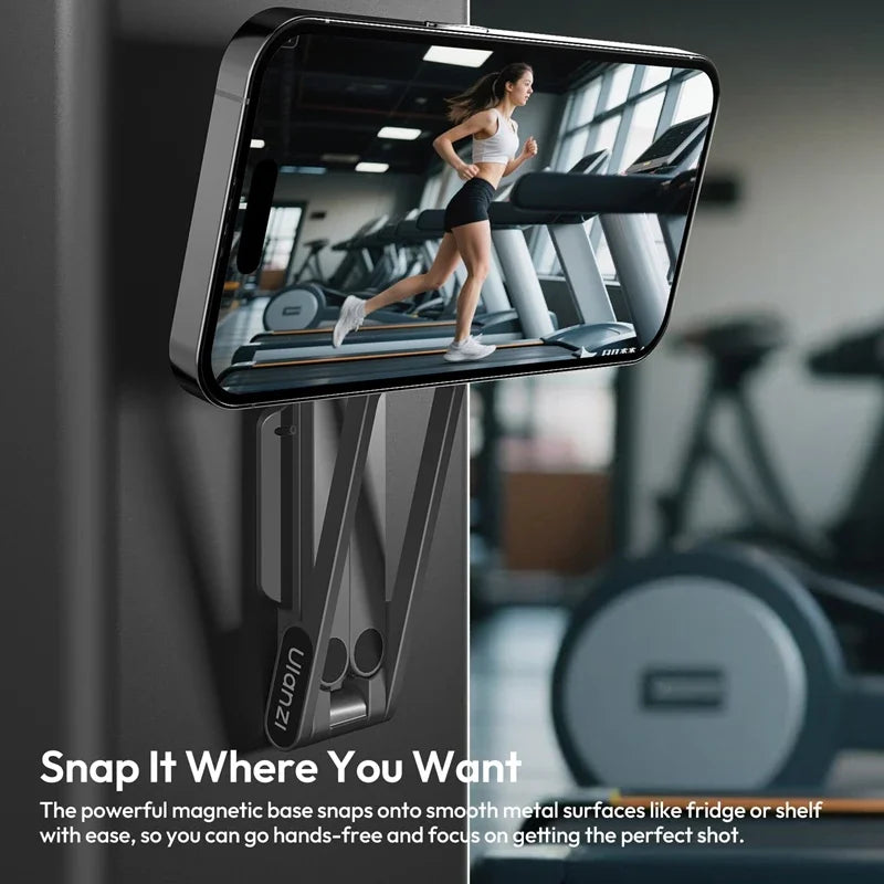 Ulanzi MA38 Magnetic Phone Stand For iPhone 16 15 14 Handheld Tripod Snap Mode Hidden Hook Slope Wall Mountable