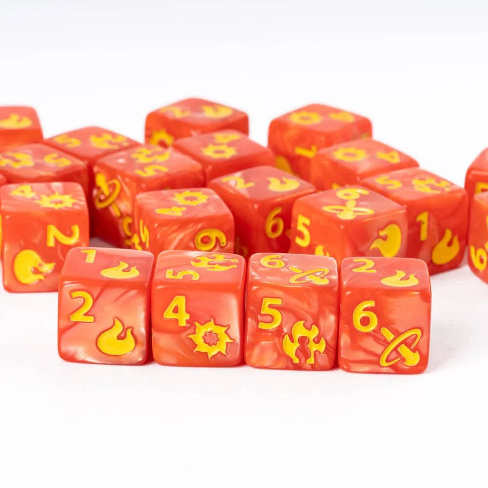7Pcs Shield D6 Game Dices 6 Sides D6 Cubes New Design 16mm Standard Polyhedral Dice Set for Tabletop Role Playing Board Games