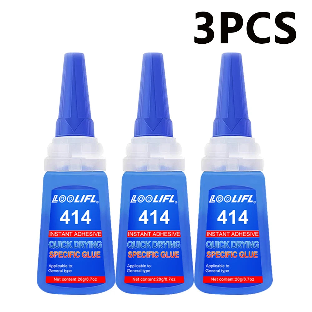 Strong Nail Art Adhesive Glue for Press on Nails False Tips Rhinestone Pearl Metal Chain Decoration, Quick Dry DIY Manicure Glue