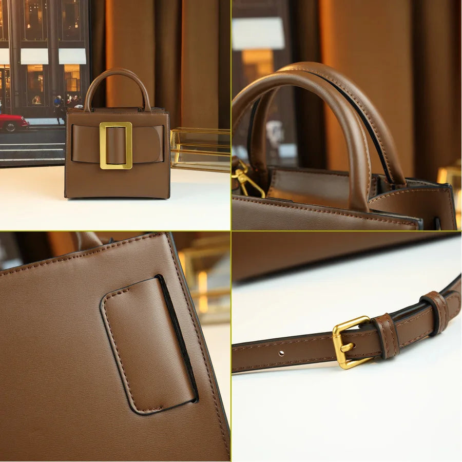 Chic Minimalist Designer Diaper Bag Women Luxury Large Capacity Tote Elegant Leather Crossbody Bag For Shopping And Party