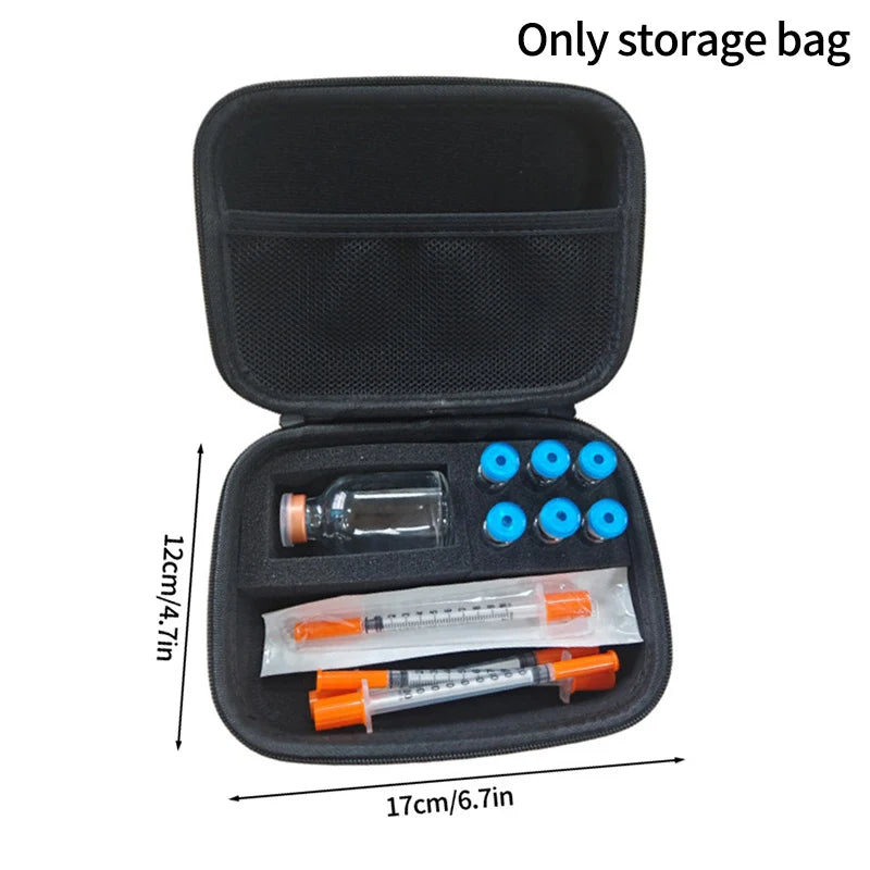 Insulin Vial Storage Case Peptide Storage Box 10/15/30 Grids Storage Bags Medicine Cases Portable Storage Bag Peptide Case