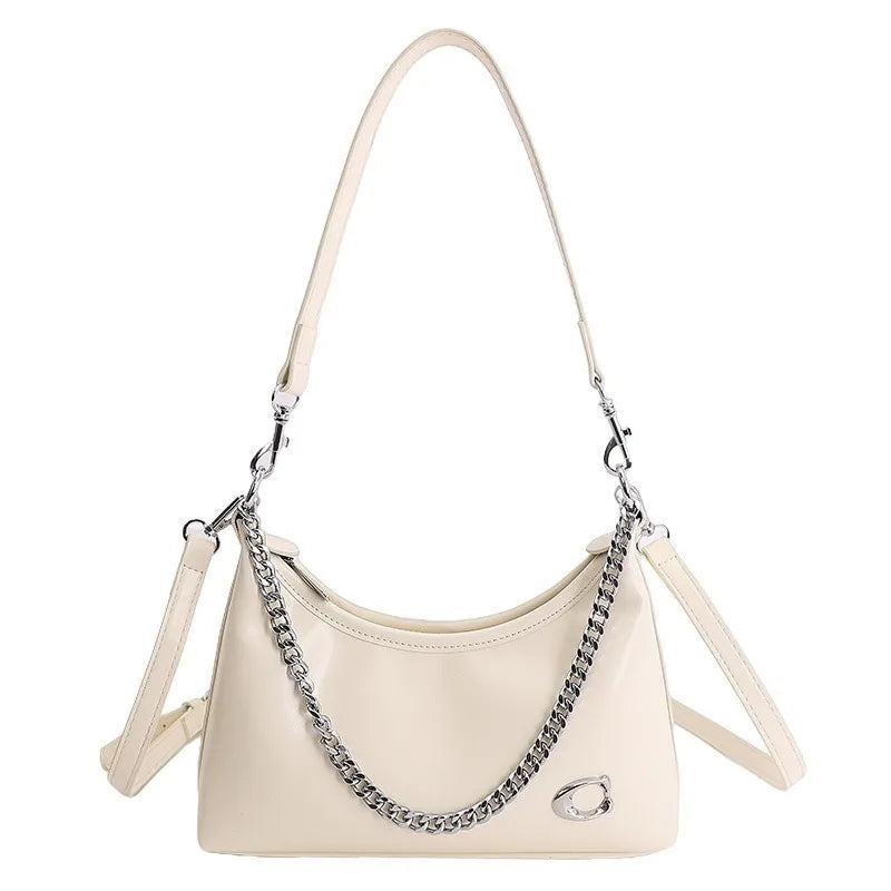 Retro and Simple Portable Jiaozi Bag Women's Spring 2026 New High-grade Textured Wild Shoulder Messenger Bag Gift for Girls.