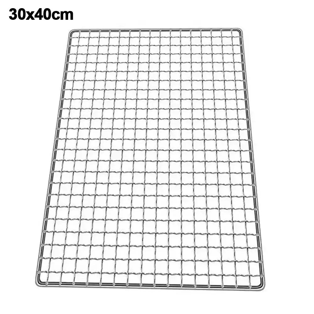 New Iron Wire Grill Racks Reusable Square Grill Net Nonstick Barbecue Net