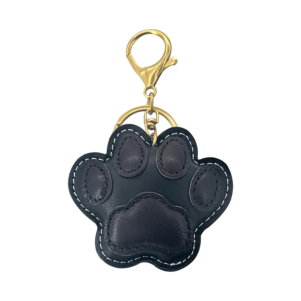 New Cute Cat Paw Key Ring Cow Leather Handbag Pendant Trendy Luggage Bag Accessories cat Footprint For Women and Men