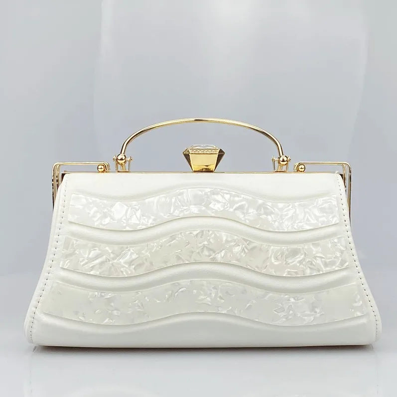 Designer Wallet Fashion Acrylic Evening Bag Women's Multi color Patch Handbag Geometry Celebrity Dress Evening Party Handbag