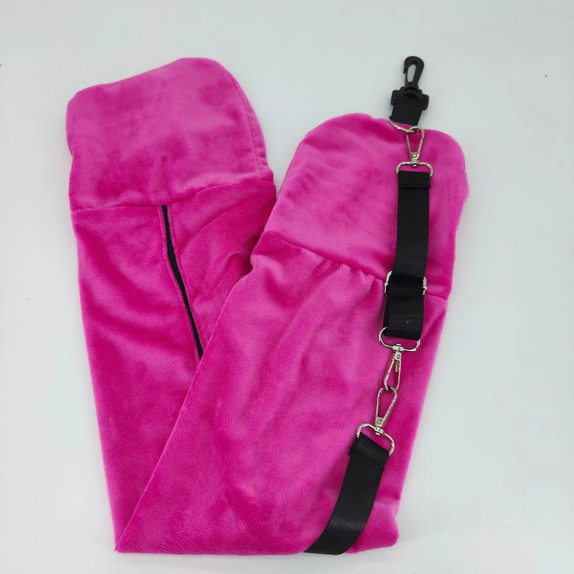 Fillable travel neck pillowcase storage bag can carry travel bag airplane pillow filling clothing