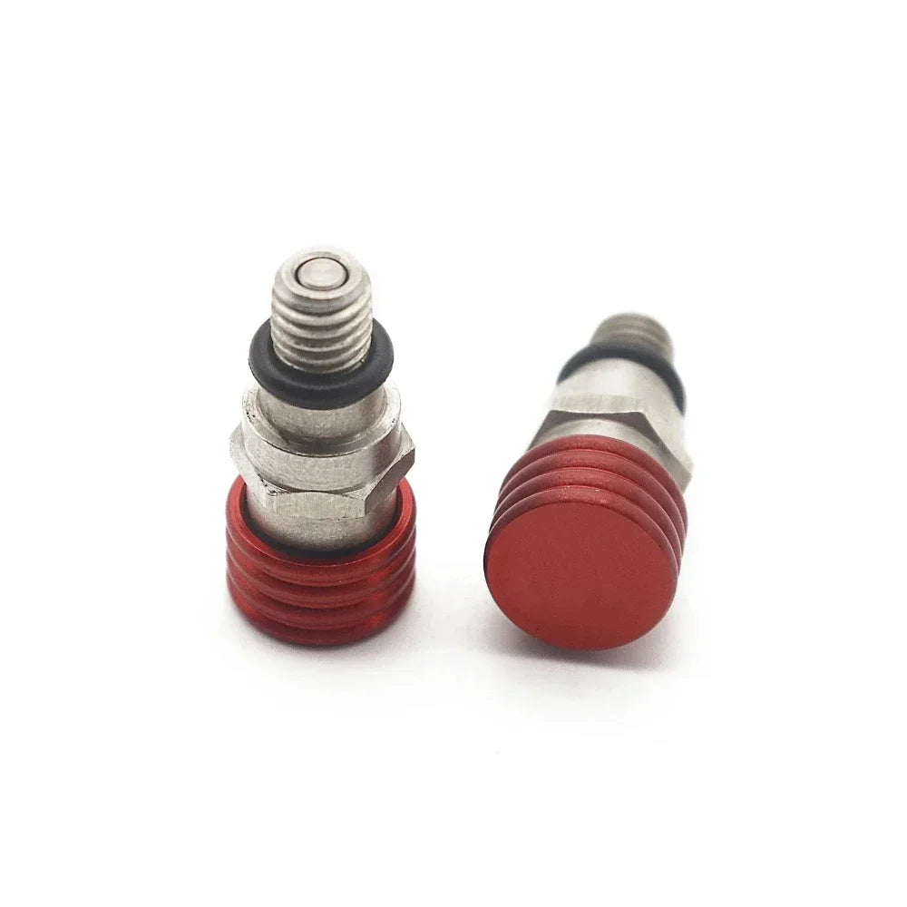 M4/M5 Bleed Waterproof front Fork Bleeder Relief Valve Fork Relief Valve Fit CRF YZF KXF Fork Bleed Valve Stainless steel