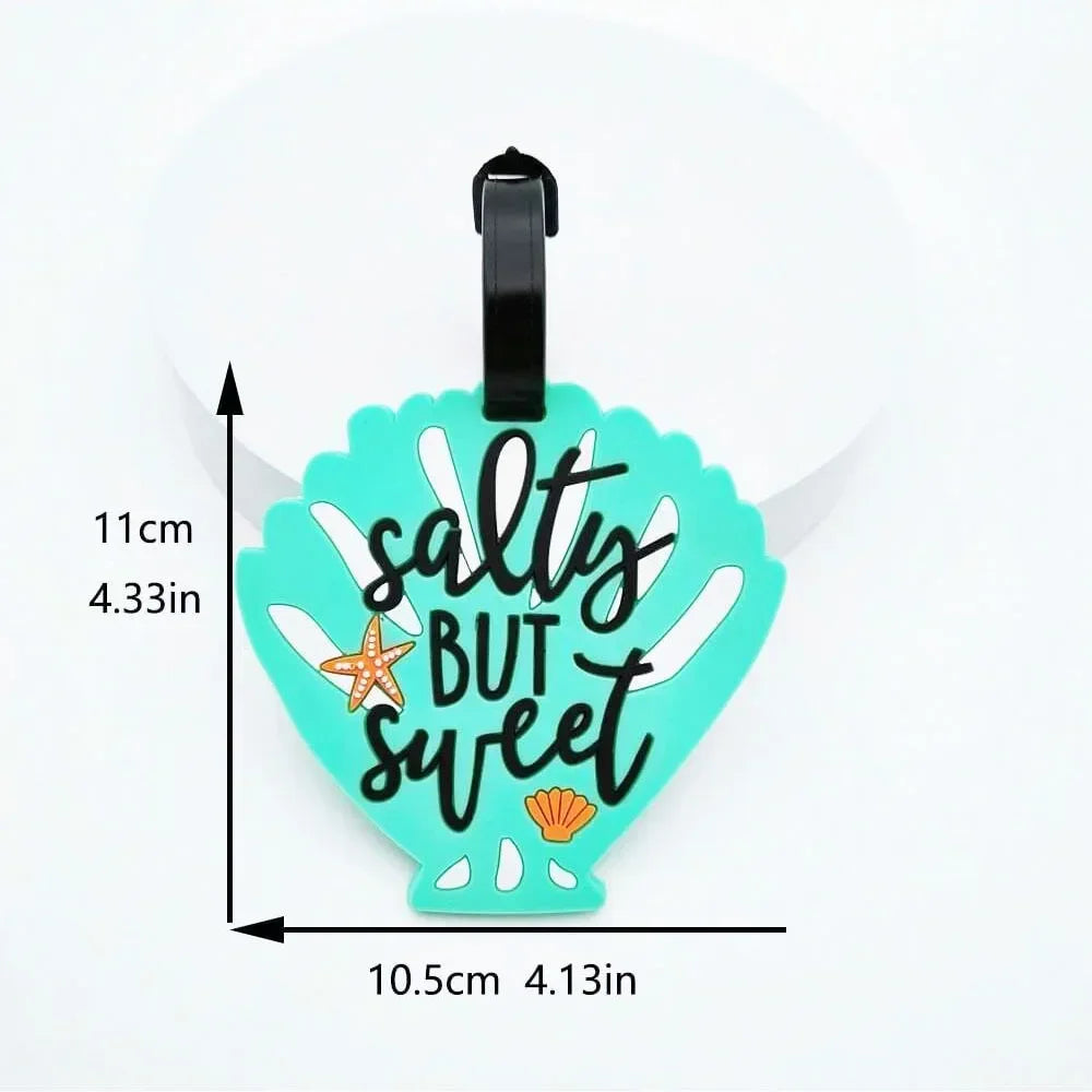 Cartoon Fruit Style Pattern Information Anti-Lost Suitcase Name Id Tags  Silicone Luggage Tag Travel Case Identification Label