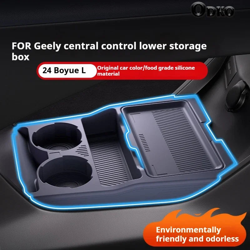 Silicone Storage Box For Boyue L Ultra Car Dashboard Lower Layer Eyeglass Storage Organizer Car Interior Accessories
