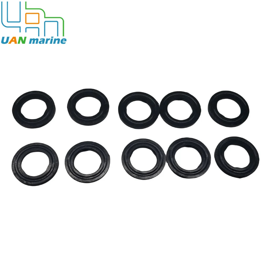 10 Pieces 09168-10022 Gear Case Lube Oil Drain Plug Bolt Gasket Seal Ring Marine For Suzuki Marine Outboard
