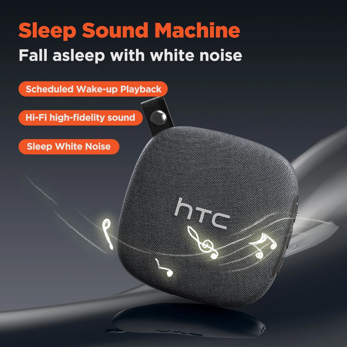 HTC WS01 Sleeping Aid Bluetooth Speaker White Noise Directional Sound Wireless Earphones For Sleep Party Portable Mini Speaker