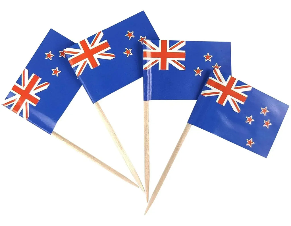 Brazil Flag Toothpick Flags Picks, 100Pcs Small Tiny Brazil Cupcake Toppers Stick Flags National Day, Birthday Party Decorations