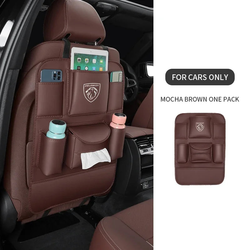 Peugeot 206 208 301 308 408 508 607 2008 3008 4008 5008 RCZ Rifter Car Seat Back Storage Rear Anti-Wear Backrest Anti-kick Pad