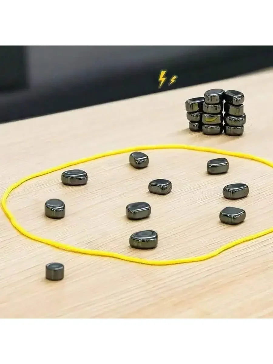 20/30 Pieces, Magnetic Chess Game, Magnetic Chess Game with Pieces, Magnetic Chess Game with Stones, Magnet Game with String, Ma