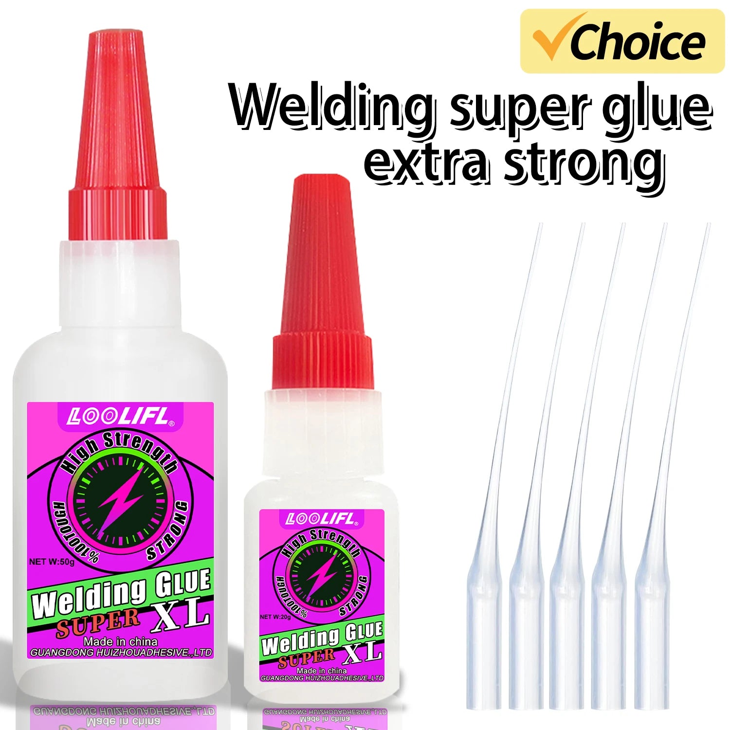 5PCS 50g super glue,high-strength oily welding glue,universal strong instant adhesive, suitable for wood,ceramics,metal DIY